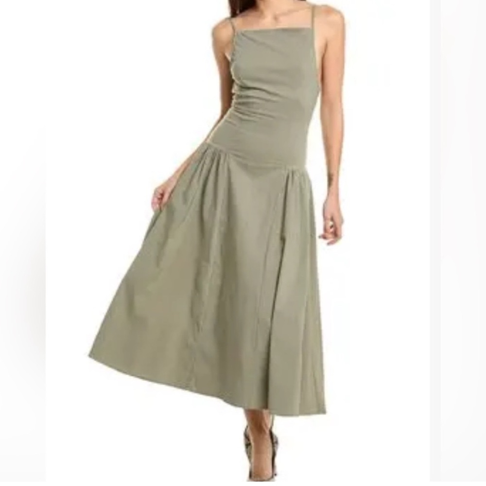 We Wore What Flare Panel Midi Dress